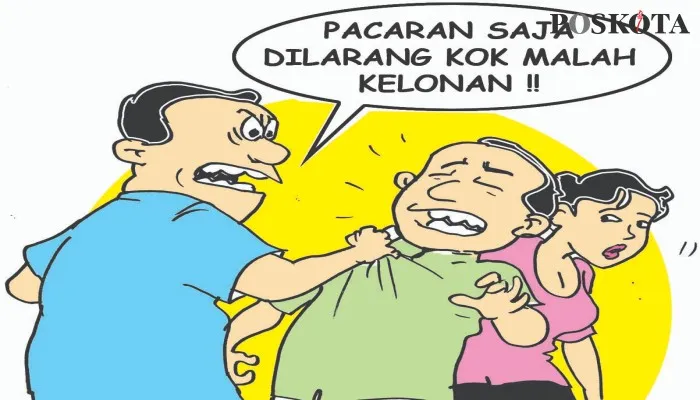 Kartun Nah Ini Dia: Ditegur Ortu Jangan Pacaran, Si Gadis Masuk Kamar Dinodai. (kartunis: poskota/ucha)