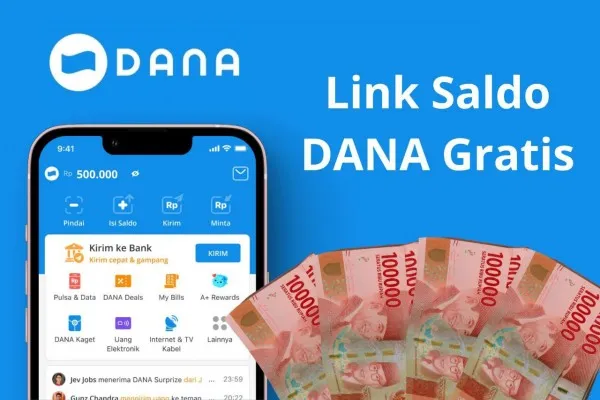 Link saldo DANA gratis Rp232.000 hari ini. (Poskota/Audie Salsabila Hariyadi)