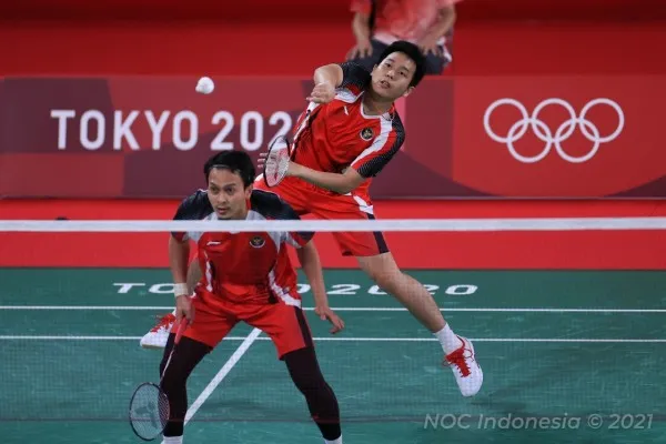 Pasangan ganda putra Indonesia, Mohammad Ahsan/Hendra Setiawan. (foto: NOC Indonesia)