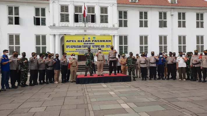 Tiga Pilar Jakarta Barat gelar apel Operasi Ketupat Jaya. (foto: istimewa)