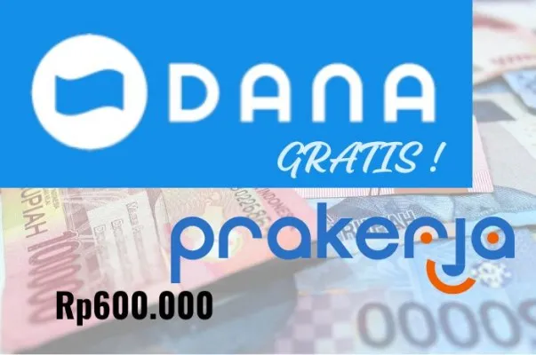 akun dompet elektronik DANA kini tersambung dengan Prakerja, sehingga saldo gratis Rp600.000 masuk hari ini, begini lamngkah dan panduan untuk menyambungkan akun dompet elektronik DANA ke Prakerja. (POSKOTA)