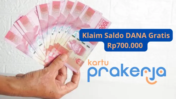 Siap-siap ikuti program kartu prakerja gelombang 72 bisa klaim insentif saldo DANA gratis (Canva)