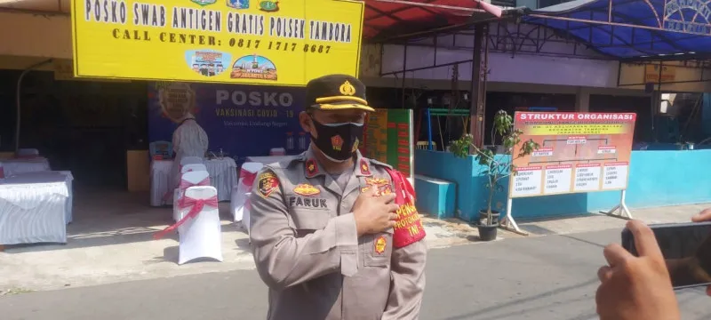 Polsek Tambora sediakan 400 alatn swab antigen untuk warga yang baru tiba di Jakarta usai mudik lebaran ke kampung halaman. (Ist)