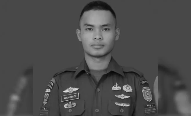 Praka Riadi anggota Batalyon Infantri Raider 323/Buaya Putih gugur ditembak KKB. (istimewa)