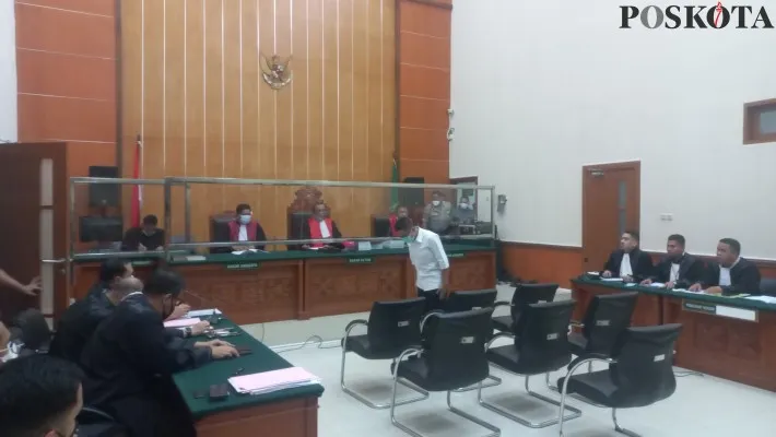 Sidang lanjutan kasus peredaran narkotika jenis sabu yang dikendalikan eks Kapolda Sumatera Barat Irjen Teddy Minahasa dengan agenda pemeriksaan saksi di Pengadilan Negeri Jakarta Barat. (Foto: Pandi)