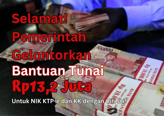 Pemerintah gelontorkan bantuan tunai senilai Rp13,2 juta untuk NIK KTP-e dan KK yang memiliki ciri berikut.(Foto: Poskota/Adam Ganefin)