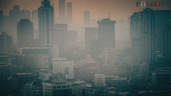 Ilustrasi kualitas udara di Jakarta buruk. (Sumber: Poskota)
