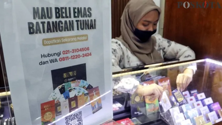 Berikut harga emas Antam hari ini, Selasa, 29 Oktober 2024. (Poskota/Ahmad Tri Hawaari)