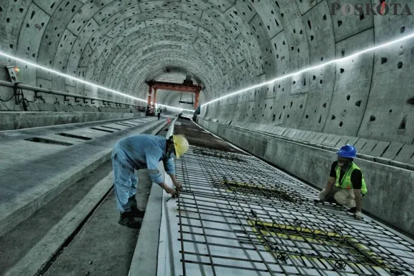 Proyek Tunnel Satu Halim Kereta Cepat Jakarta-Bandung