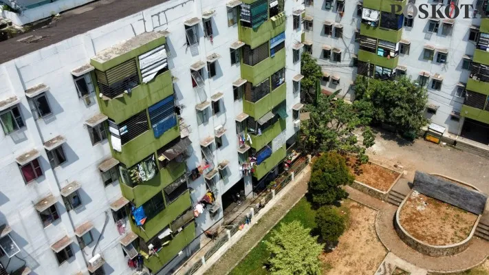 Kondisi Klaster C Rusunawa Marunda, Cilincing, Jakarta Utara (Jakut). (Poskota.co.id/Ahmad Tri Hawaari)