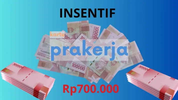 Klaim insentif prakerja senilai Rp700.000 Foto: Poskota/Insan Sujadi