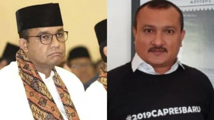 Kolase foto Gubernur DKI, Anies Baswedan dan Bekas Politisi Partai Demokrat, Ferdinand Hutahaean. (ist/diolah dari google.com)