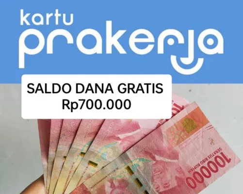 Detail klaim insentif saldo DANA gratis Rp700.000 masuk ke e-wallet dari mencocokkan NIK KTP dan nomor HP Anda. (Prakerja/Edited by Rinrin Rindawati/Poskota)