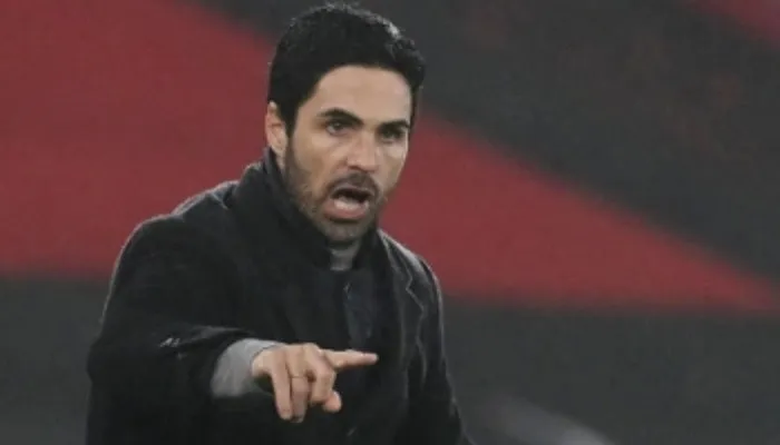 Mikel Arteta, pelatih Arsenal. (foto the sun)