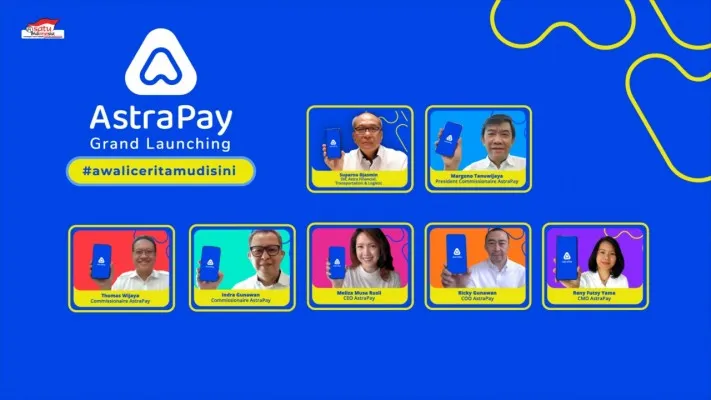 Seremoni peluncuran resmi AstraPay sebagai aplikasi pembayaran digital milik Grup Astra secara virtual, Rabu, (15/9/2021) lalu. (ist)