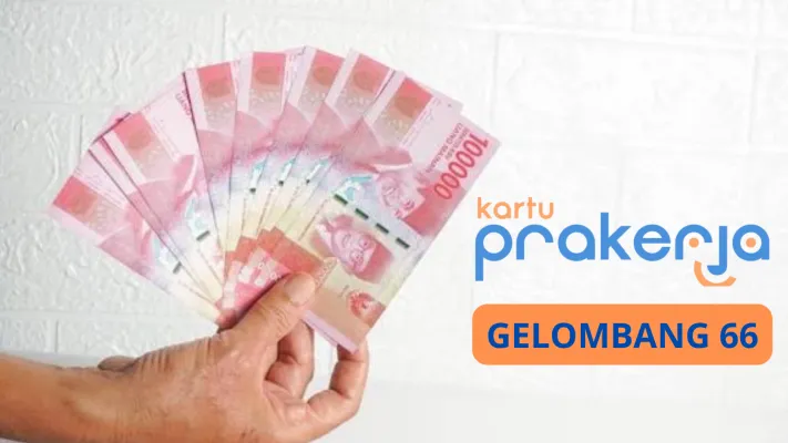 Selamat kamu klaim saldo DANA gratis Rp700.000 dari Prakerja 2024. Simak tips lolos Kartu Prakerja gelombang 66. (Canva)