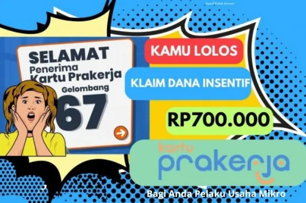 Bagi Anda pelaku uasaha mikro saatnya dapat uang gratis Rp700.000 dari Prakerja, bisa klaim saldo DANA di dompet elektronik. (POSKOTA)