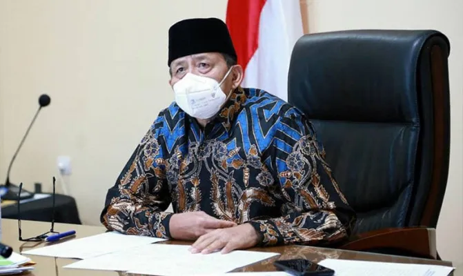 Gubernur Banten Wahidin Halim, untuk menekan peningkatan kasus Covid-19, Pemprov Banten akan menggunakan pendekatan model Program KB.(Foto/rahmatharyono)