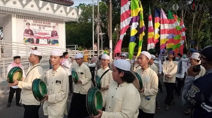 Acara  Parade 1 Muharam, di Alun alun Kota Bekasi . Jumat (29/7/2022) sore. (Foto: Ihsan)