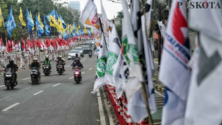 Ilustrasi. Bendera Partai Politik (Poskota/Ahmad Tri Hawaari)