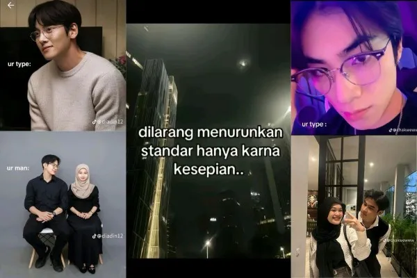 Cara dapat pasangan sesuai tipe idaman seperti tren 'dilarang menurunkan standar hanya karna kesepian'. (TikTok)