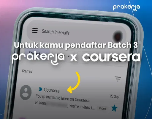 Cara memulai pelatihan Prakerja x Coursera Batch 3. (Instagram/@prakerja.go.id)