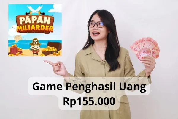 Cara mudah menghasilkan Rp155.000 dari game penghasil uang, Papan Miliarder. (Canva)