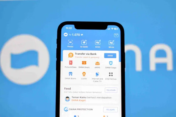 Cara aman melakukan transfer digital di dompet eletronik DANA. (Doc. DANA)