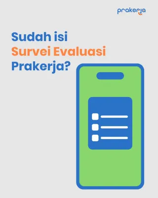 Ilustrasi pengisian survei evaluasi Kartu Prakerja. (Instagram/@prakerja.go.id)