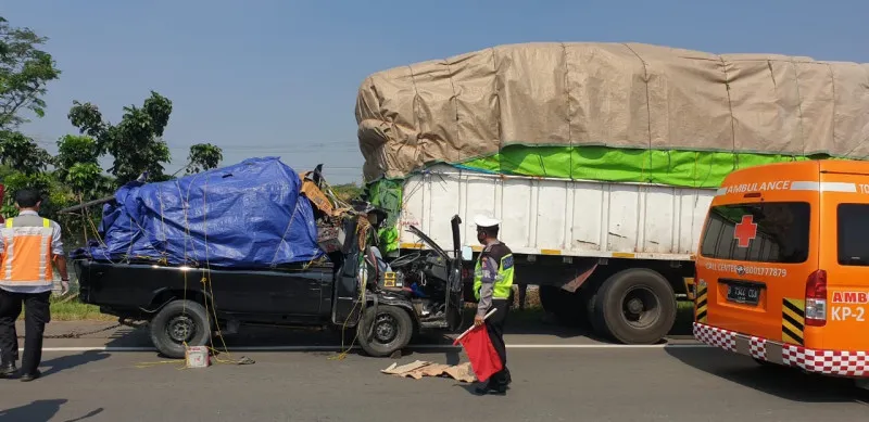 Kondisi kendaraan pada saat kecelakaan. (ist)