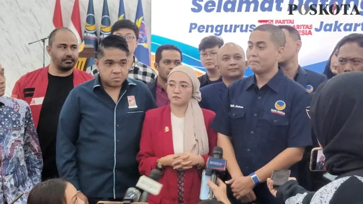 DPW PSI DKI Jakarta melakukan kunjungan politik ke DPW DKI Jakarta Partai Nasdem. (POSKOTA/ Pandi)