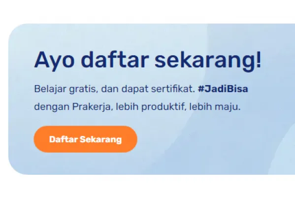 Jangan menyerah! Anda mendaftar Kartu Prakerja Gelombang 65. Namun sebelum itu, Anda harus tahu 9 hal ini agar tidak terjadi kesalahpahaman. (prakerja.go.id)