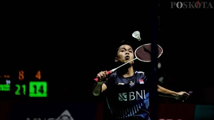 Menang Cepat, Ginting Lolos 16 Besar Usai Kalahkan Denmark Di Indonesia Open 2023