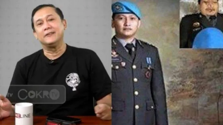 Kolase foto pegiat media sosial, Denny Siregar dan Brigadir J yang ditembak mati di rumah Kadiv Propam Irjen Ferdy Sambo. (ist/diolah dari google.com)