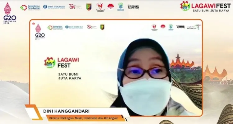 Dini Hanggandari, Direktur IKM Logam, Mesin, Elektronika dan Alat Angkut Kementerian Perindustrian dalam acara Webinar Pembayaran Digital dan Pencatatan Keuangan bagi Industri Kecil dan Menengah.(Ist)