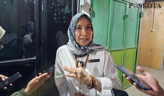 Direktur Utama Perumda Pasar NKR Kabupaten Tangerang, Finny Widyawati. (Foto/Veronica)