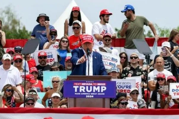 Insiden penembakan Donald Trump saat kampanye di Pennsylvania pada Sabtu, 13 Juli 2024. (Instagram/@realdonaldtrump)