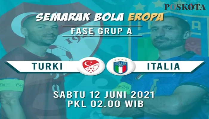 Pertandingan Euro 2020 antara Turki vs Italia dijadwalkan berlangsung Sabtu (12/6/2021) pukul 20.00 WIB. (foto: ilustrasi/poskota/Shintya Fitri Anggreani)