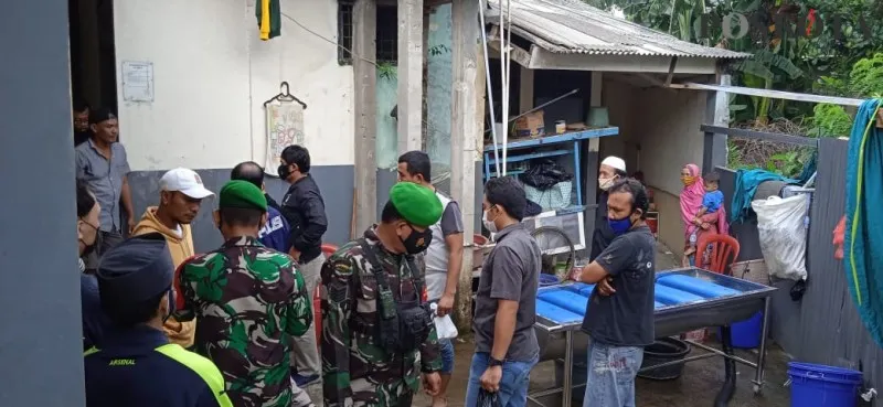 Situasi TKP di Kelurahan Sudimara Barat, Kecamatan Ciledug. (foto: iqbal)