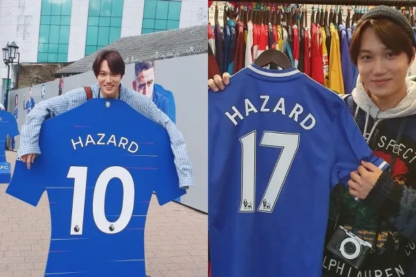 Kai EXO curi perhatian penggemar Chelsea (Kolase/Ist)