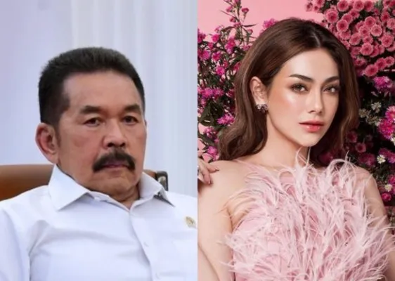 Isu Celine Evangelista jadi Istri ke 5 Kejagung Kembali Ramai di Media Sosial (Foto: Kolase)