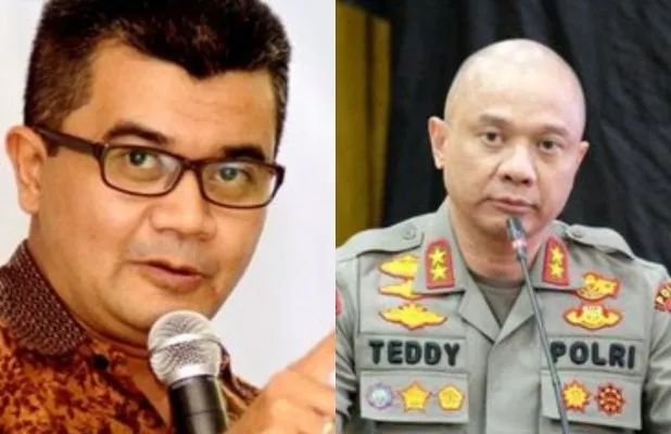 Reza Indragiri - Teddy Minahasa, ragu soal perintah. Foto: Kolase ist.