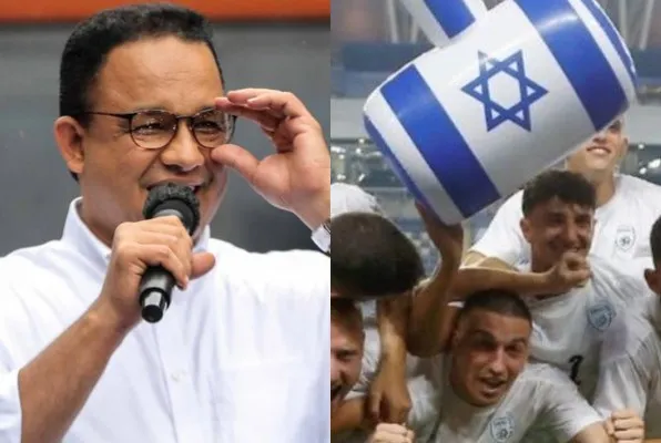 Anies memilih bungkam soal isu Israel. Ada apa? Foto: Kolase/Ist.