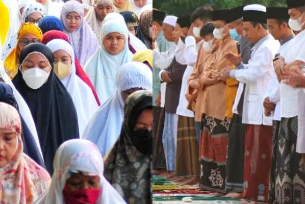 Lebaran Jumat atau Sabtu? Foto: Kolase/Ist.