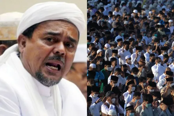 Habib Rizieq singgung waktu lebaran berbeda. Foto: Kolase/Ist.