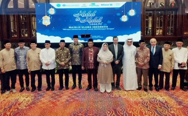 Halal bihalal MUI libatkan berbagai elemen bangsa digelar di Hotel Bidakara, Jakarta, Kamis 19 Mei 2023. Foto: Poskota/Rendra.