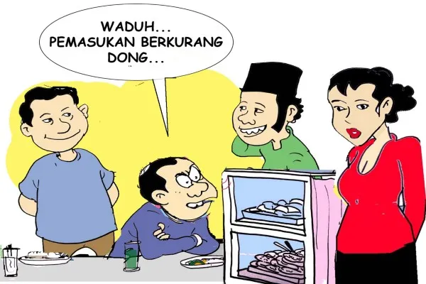 Obrolan warteg baliho penuh makna. Gambar: Poskota.