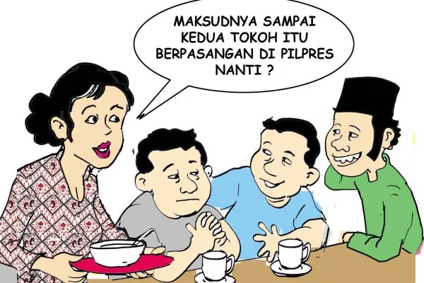 Obrolan warteg: Mesranya Prabowo dan Gibran.