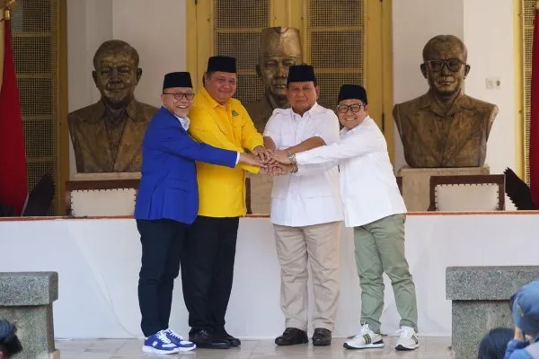 Golkar dan PAN resmi dukung Prabowo Subianto capres 2024. Foto: Ist.