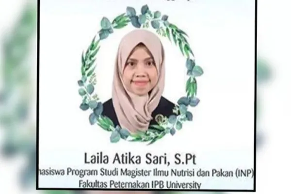 Laila Atika Sari IPB yang tewas akibat insiden di laboratorium. Foto: Ist.